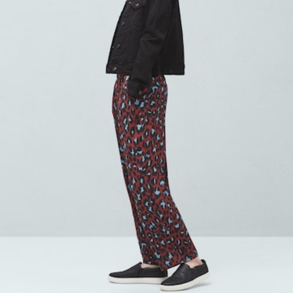 MANGO NWOT Casual Cheetah Pants - Picture 6 of 8